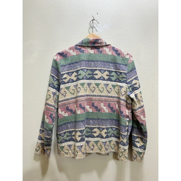 Bedford Fair Lifestyles VTG Blazer /Jacket O/S Tapestry Southwestern Aztec USA - Picture 2 of 7